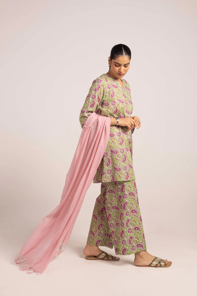 Kalamkari Kurta Co-Ord Set - Image 7