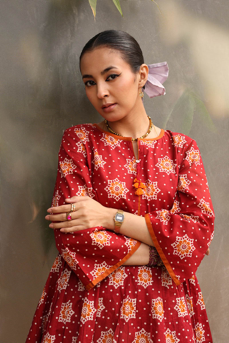 Tricolor Dabu Peplum - Image 13
