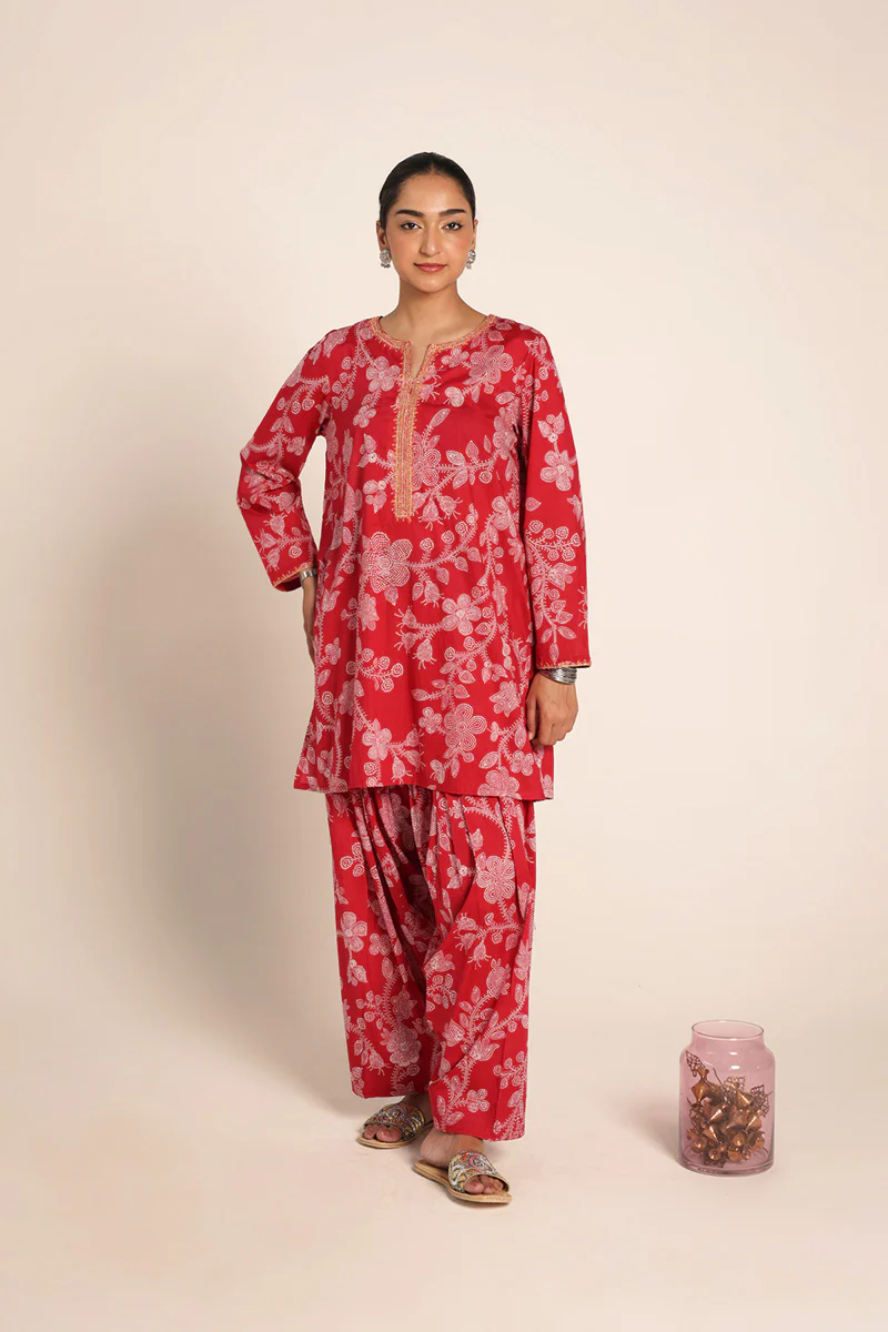 Floral Bead Work Ensemble - Image 6