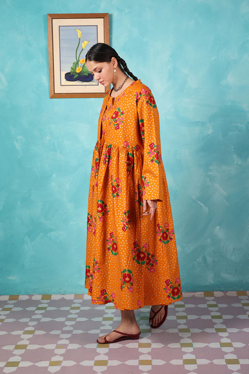 Serene Folk Garden Kurta - Image 29