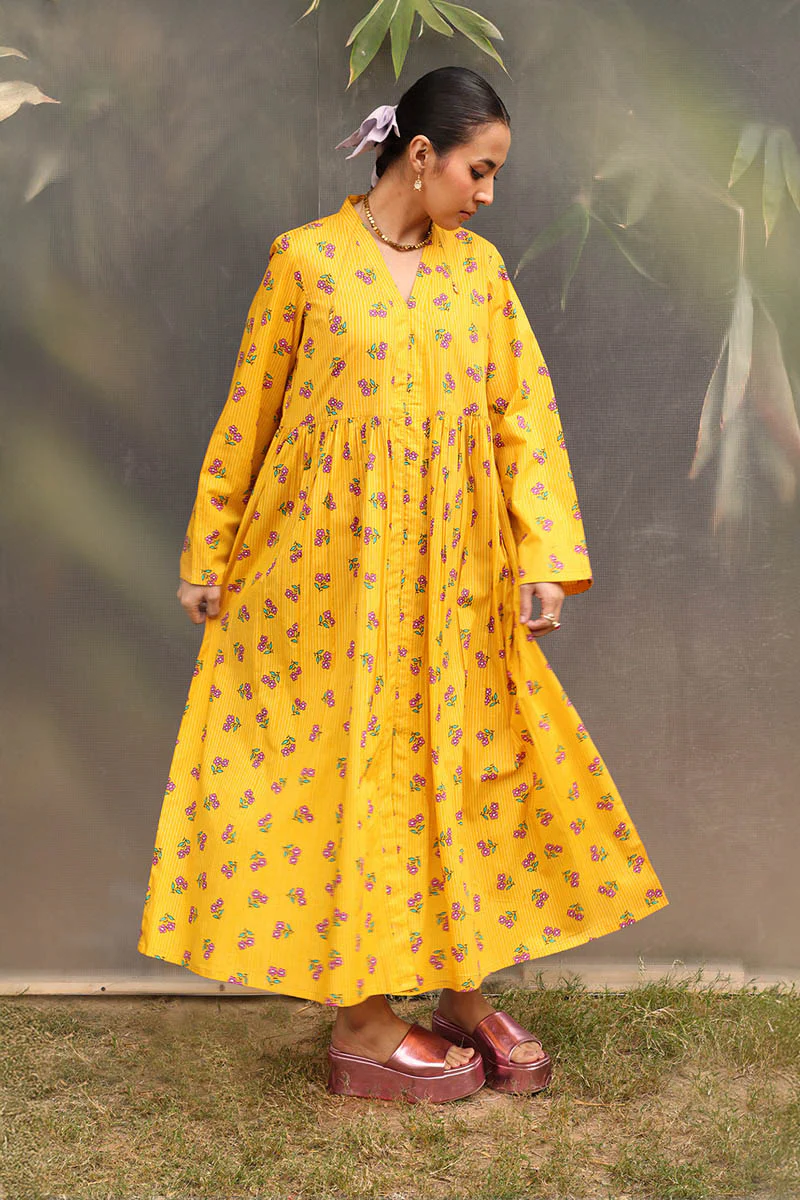 Phool Patti Flared Dress - Image 14