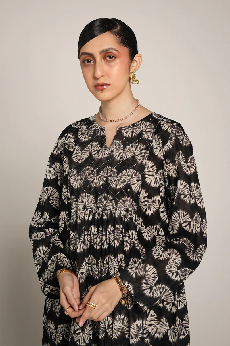 Shibori Mukaish Frock - Image 2