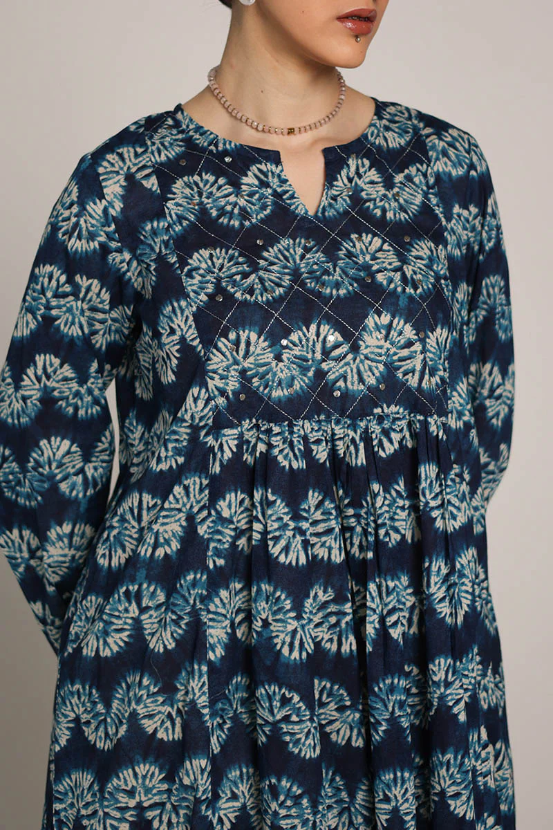 Shibori Mukaish Frock - Image 22