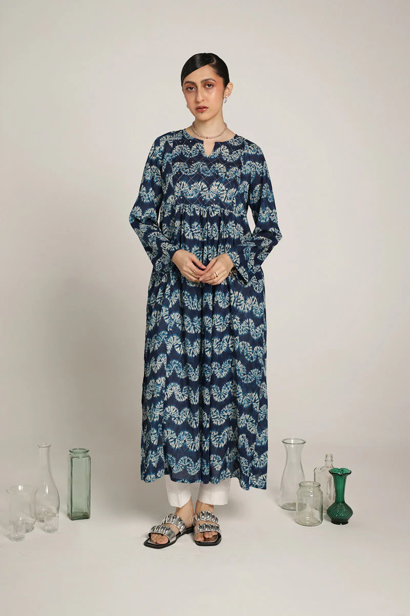 Shibori Mukaish Frock - Image 27