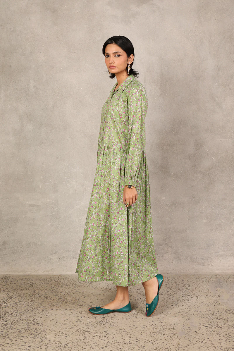 Kalamkari Baagh Button-Down Kurta - Image 10