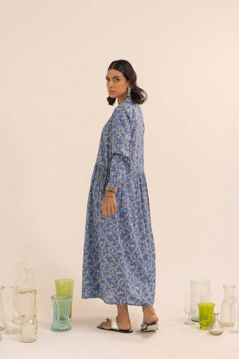 Kalamkari Baagh Button-Down Kurta - Image 8