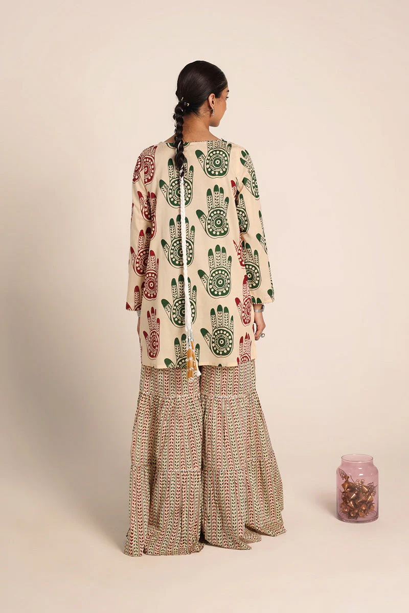 Mehndi Gota Gharara suit - Image 14