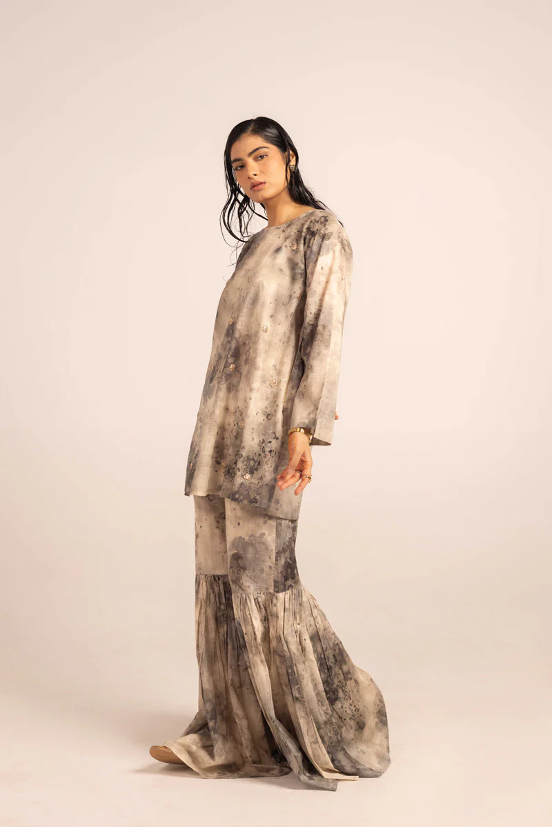 Splash Tastic Gota Glint Gharara Set - Image 12