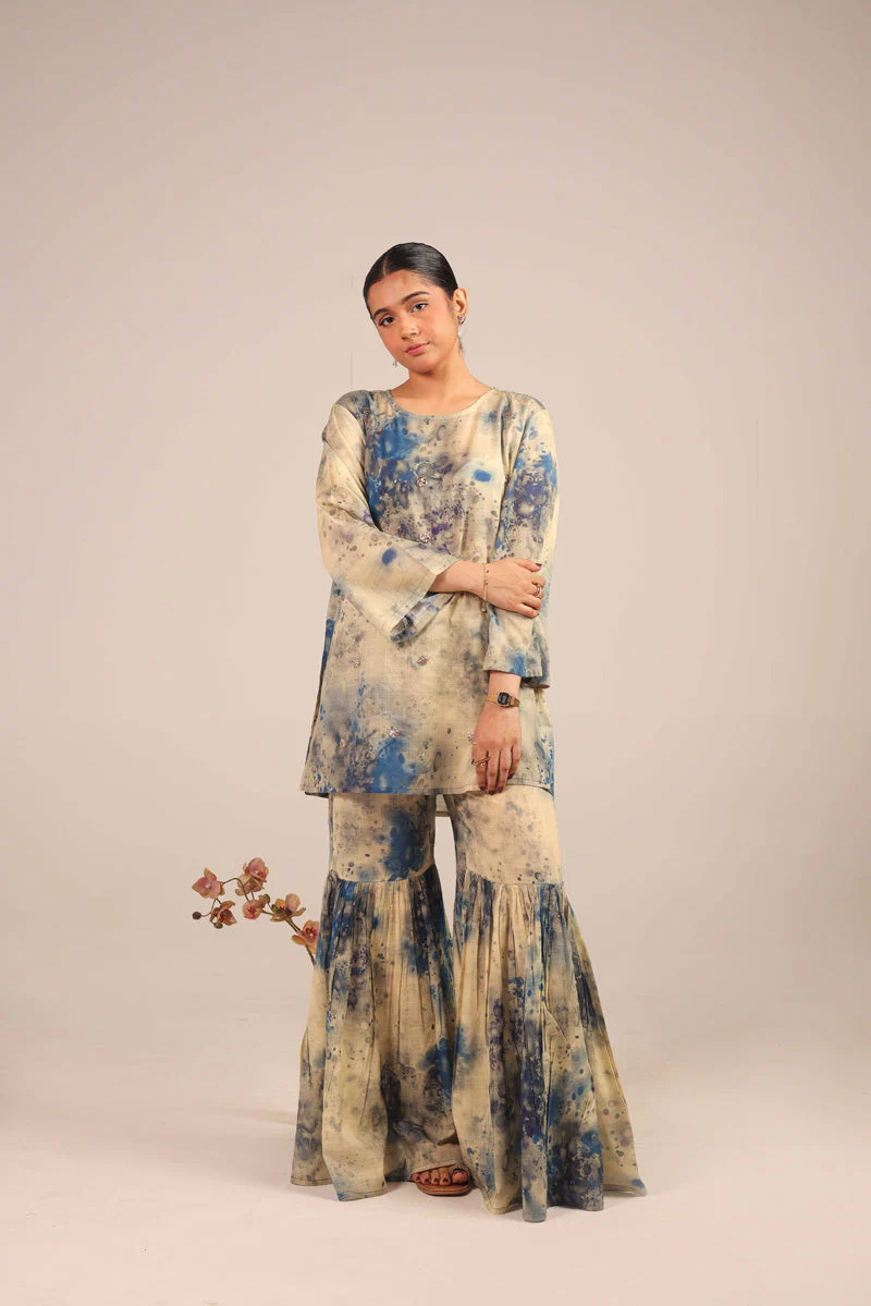 Splash Tastic Gota Glint Gharara Set - Image 18