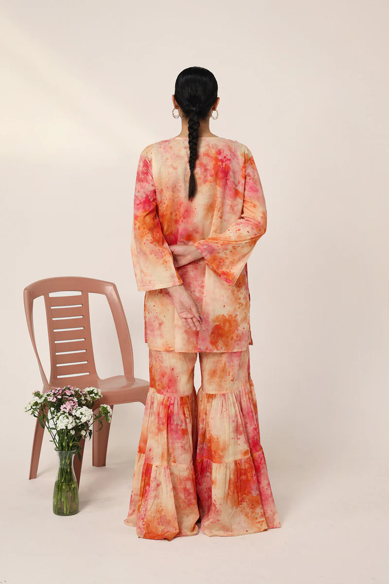 Splash Tastic Gota Glint Gharara Set - Image 6