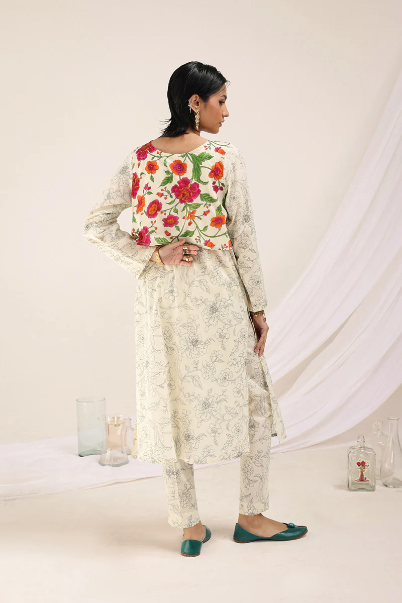 Chintz Garden Koti Ensemble - Image 10