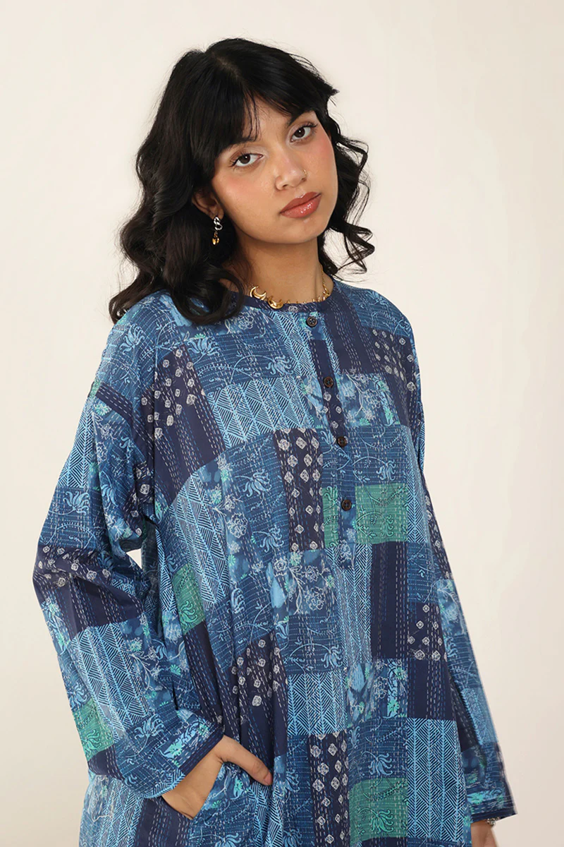 Kantha Quilted Whimsy Duo - Image 2