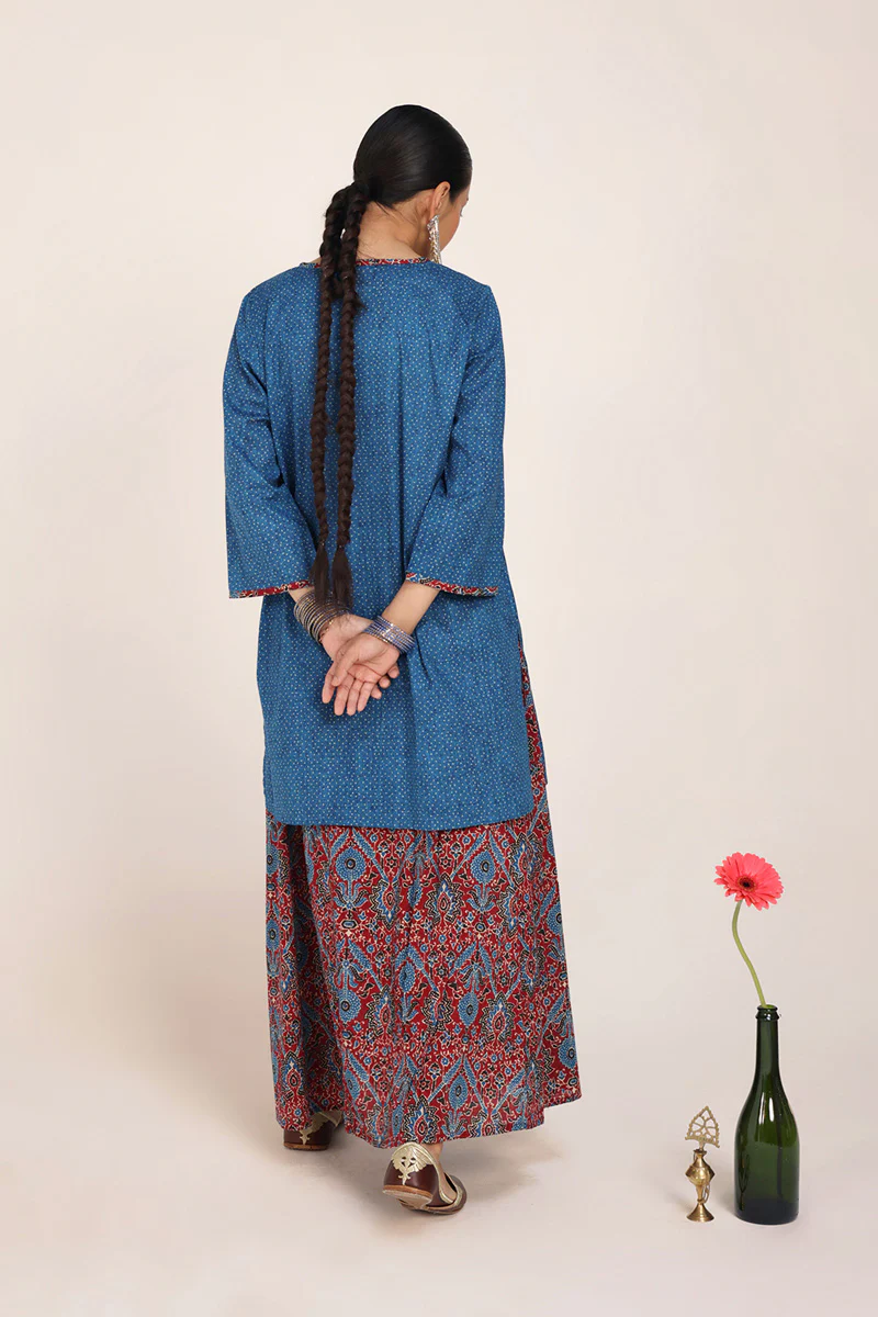 Pure Ajrak Tales Skirt Duo - Image 5