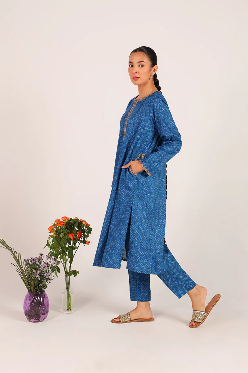 Ajrak Tales Gold Threaded Duo - Image 3