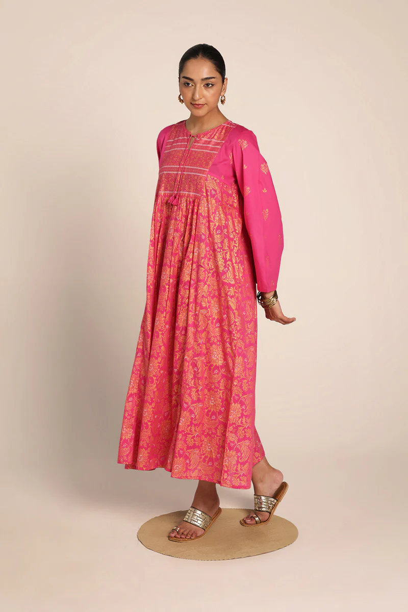 Jacquard Majesty Gold Whirl Frock - Image 11