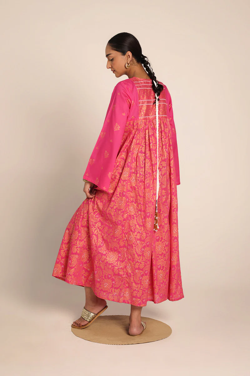 Jacquard Majesty Gold Whirl Frock - Image 12