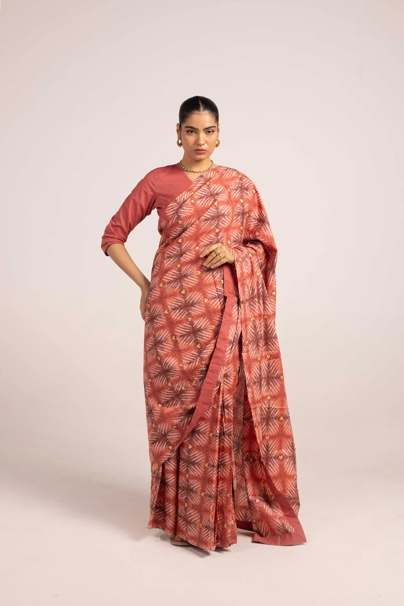 Tapestry of Dye Heart Saree - Image 13