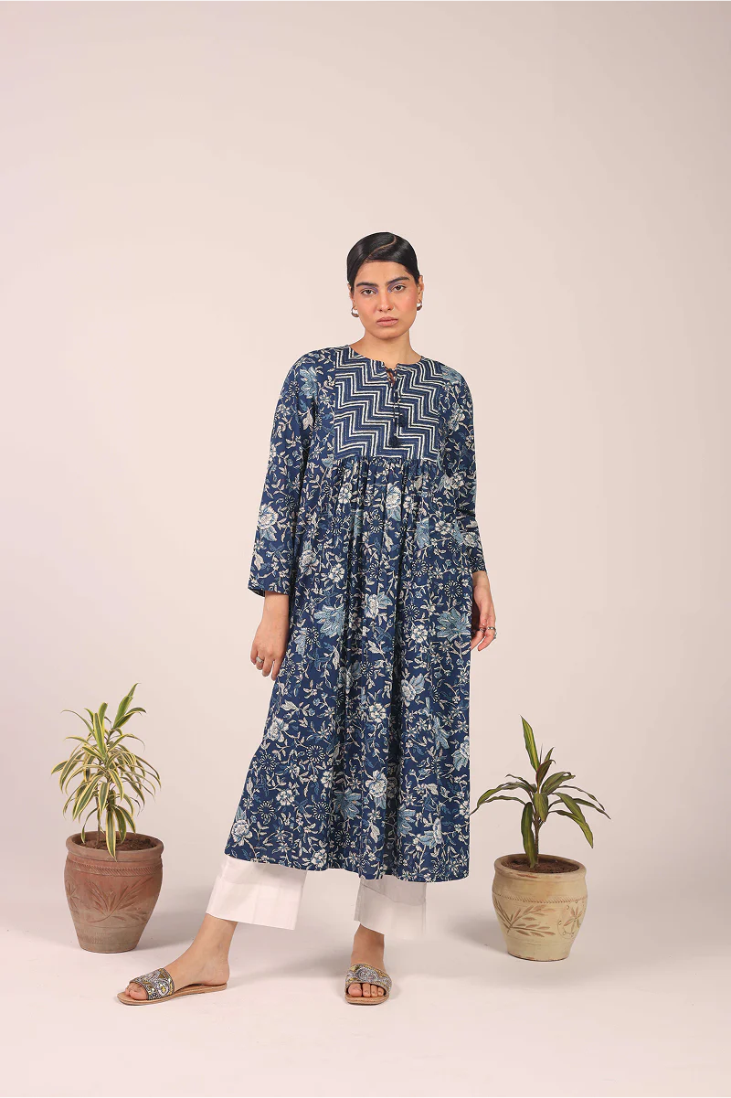 Blooming Bagh Flare Frock - Image 6