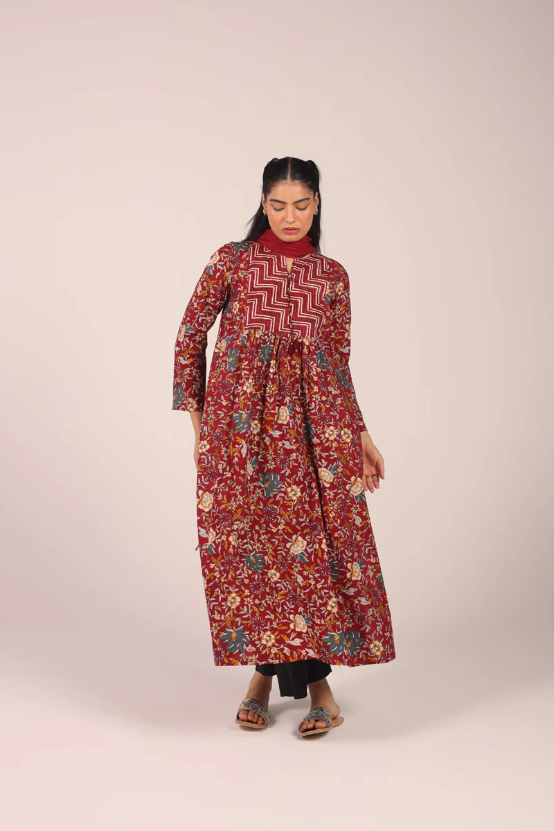 Blooming Bagh Flare Frock - Image 9