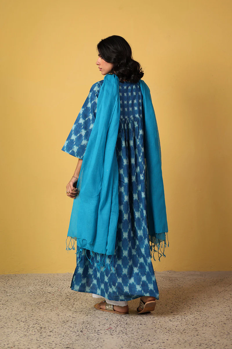 Tassel Twirl Ikkat Kurta - Image 10