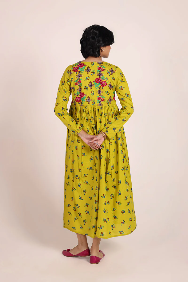 Heart of Balochi Booti Frock - Image 10