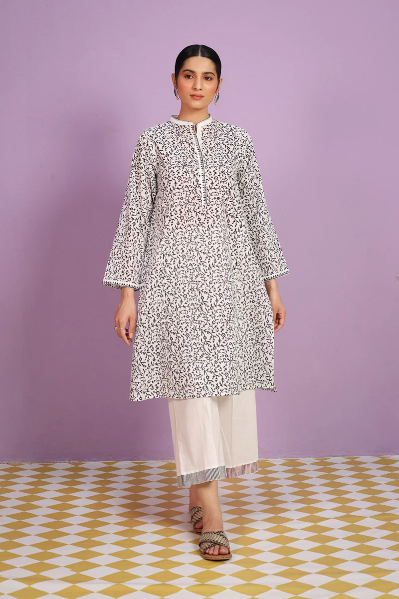 Chambeli Block Harmony Kurta - Image 2