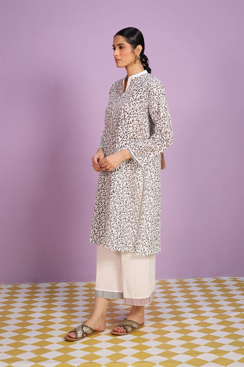 Chambeli Block Harmony Kurta - Image 3