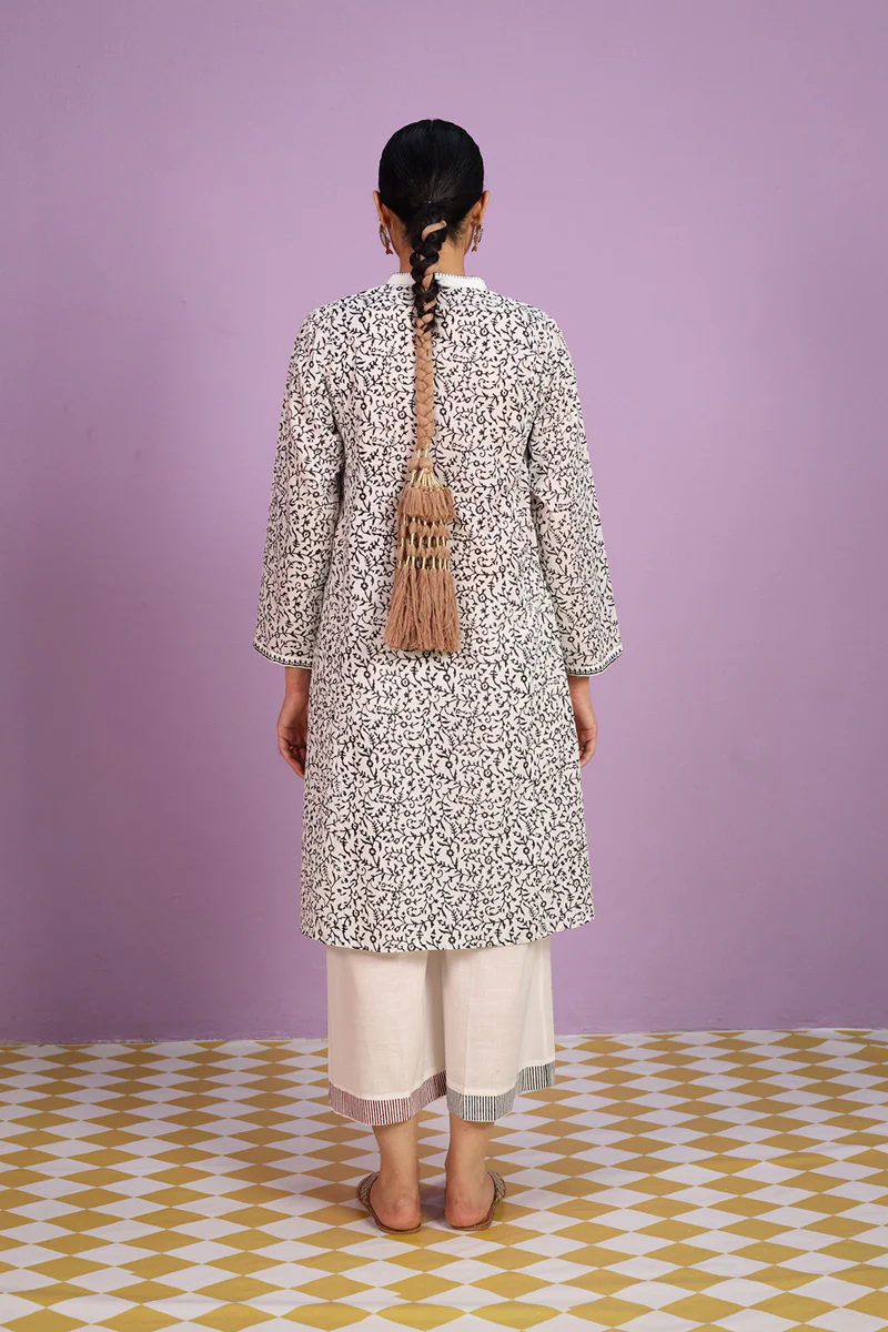 Chambeli Block Harmony Kurta - Image 4