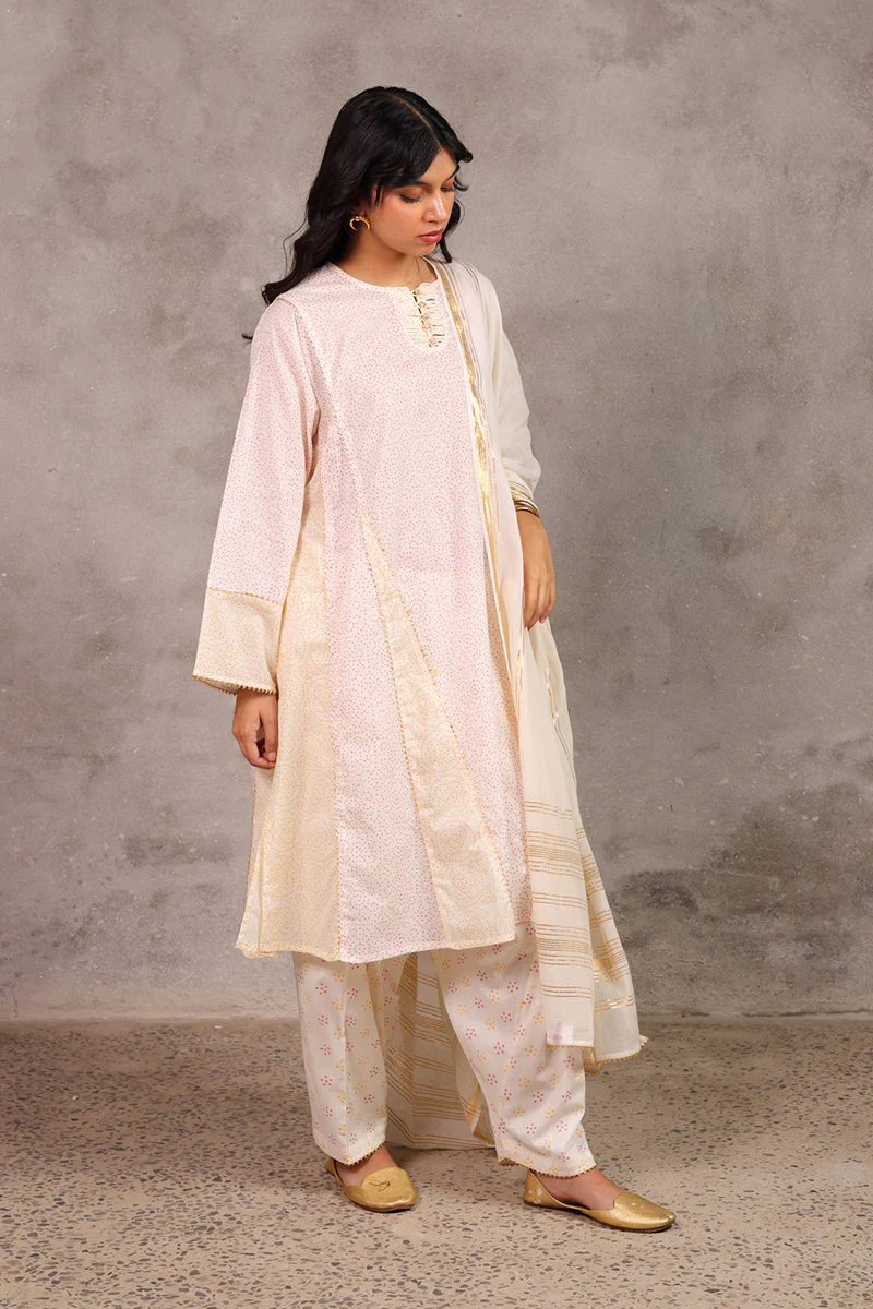 Block-Printed Anarkali Ensemble - Image 6