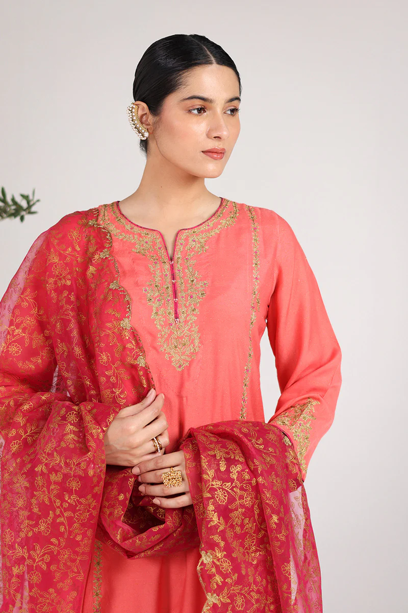 Hues of Red Zareen 3 Piece