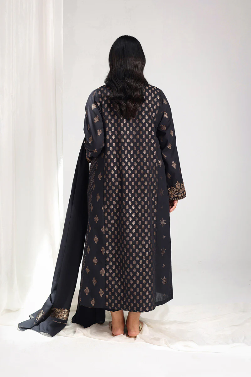 Golden Woven Raat ki Rani 3 Piece - Image 8