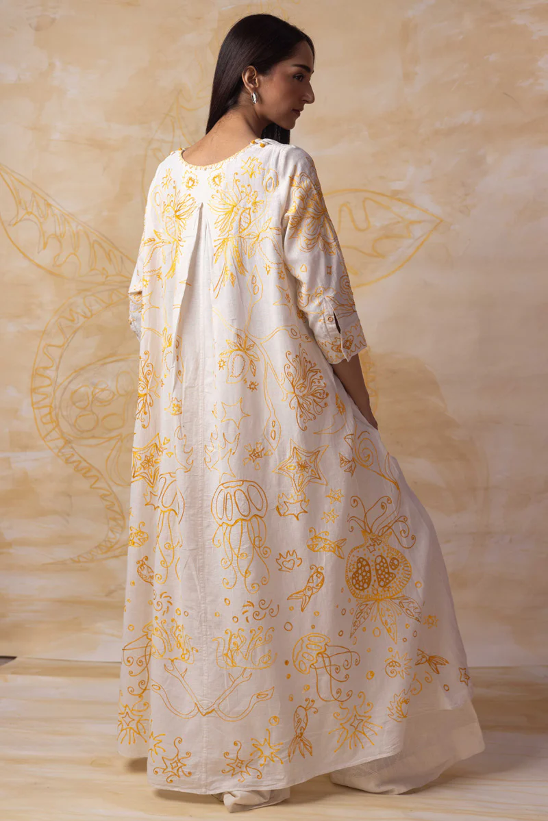 Starry Knots Aari-Embroidered Dress - Image 11