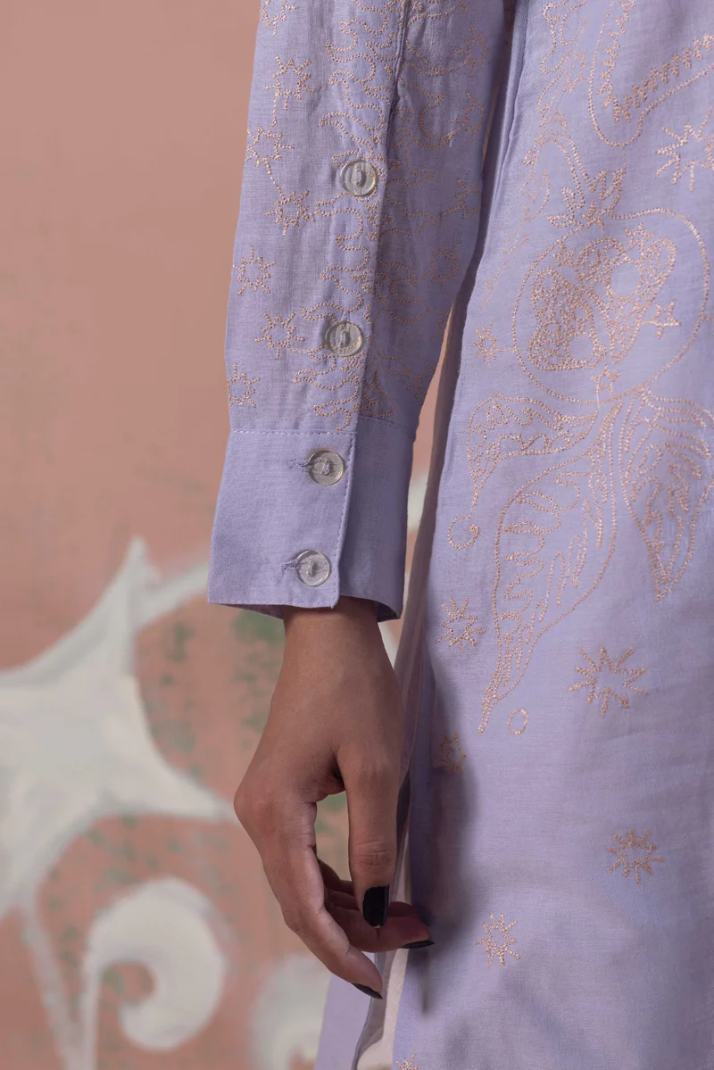 Ocean Whim Embroidered Kurta - Image 11