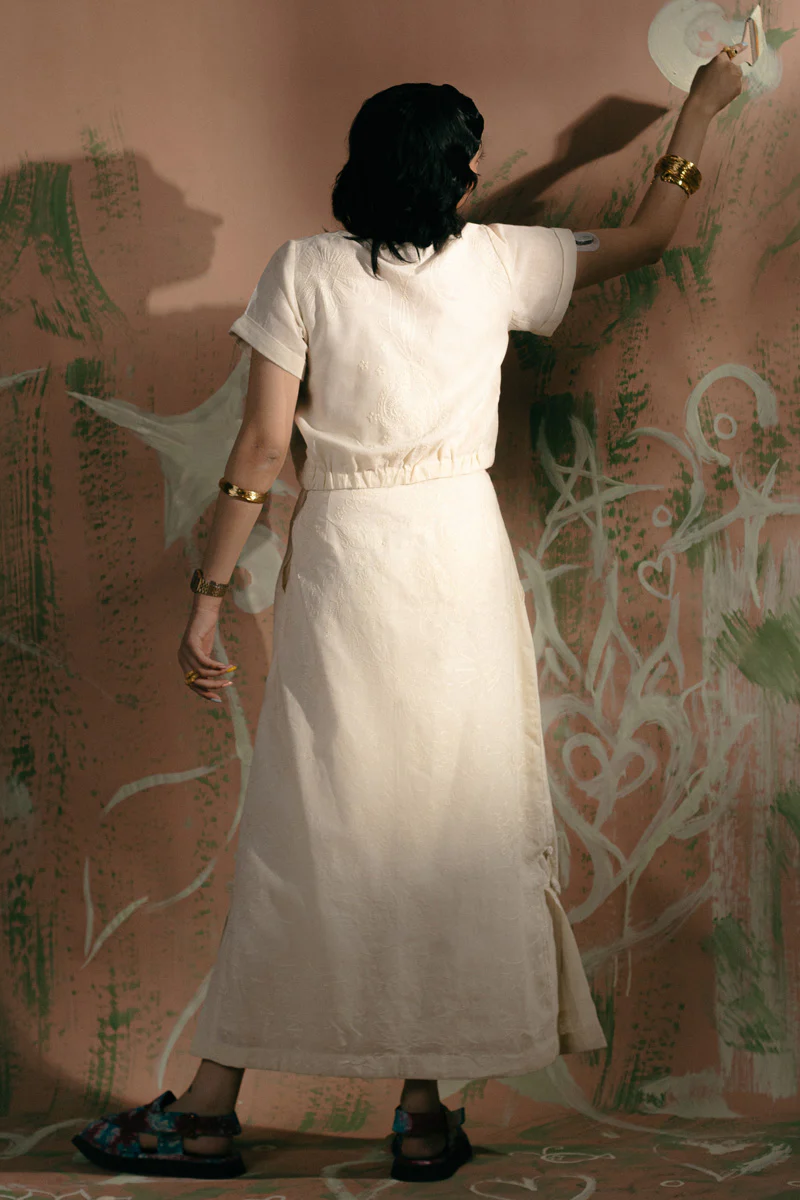 Heart Strings Embroidered Skirt - Image 4