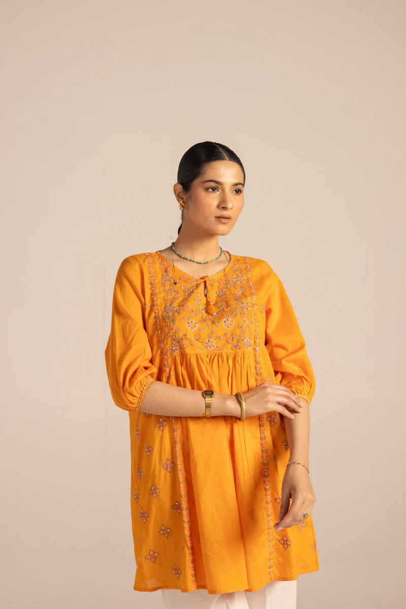 Pure Multani Blue Hues Kurta - Image 6