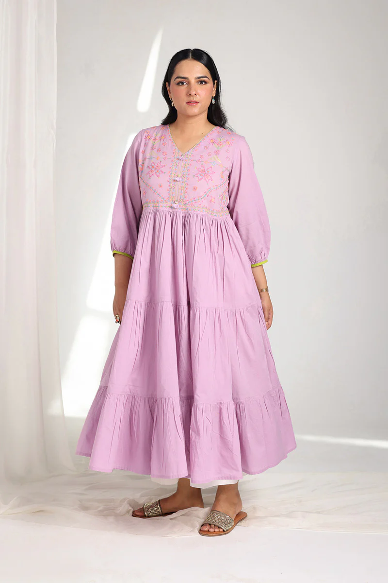Kasuti Mashup Tiered Frock - Image 5