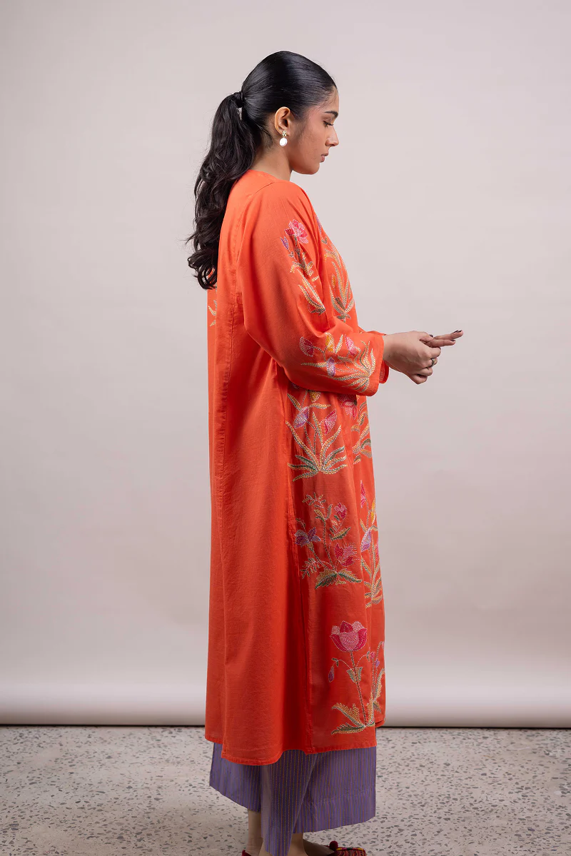 Hand-Embroidered Angrakha Shirt - Image 4