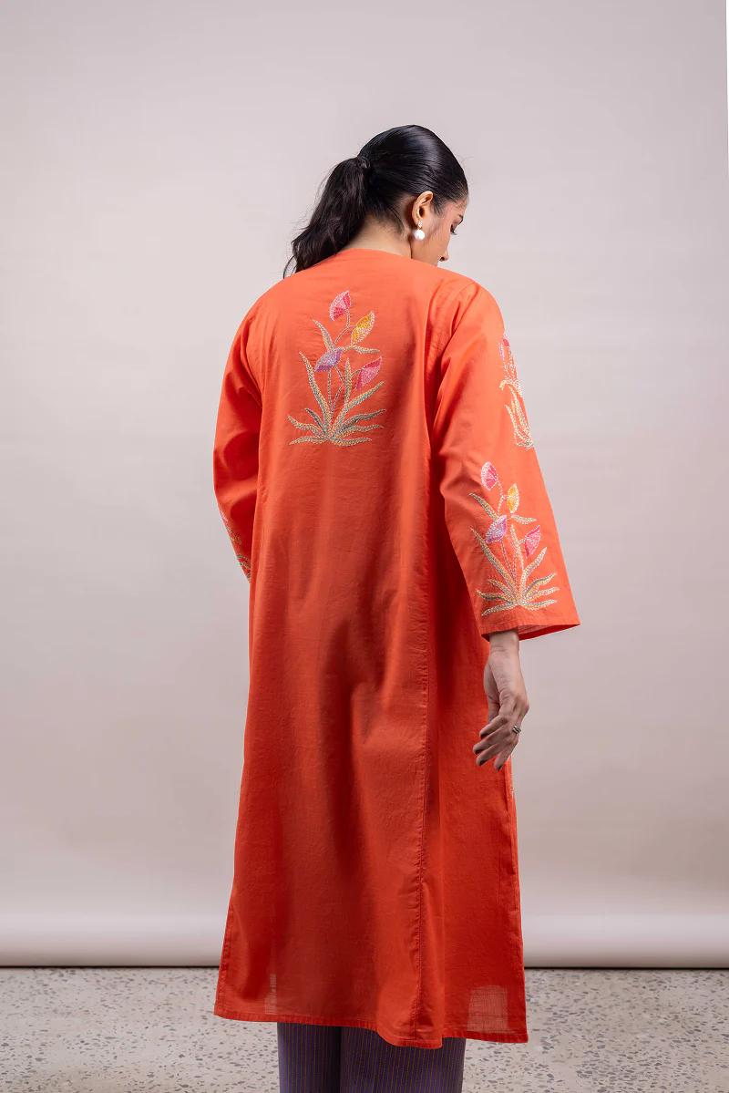 Hand-Embroidered Angrakha Shirt - Image 5