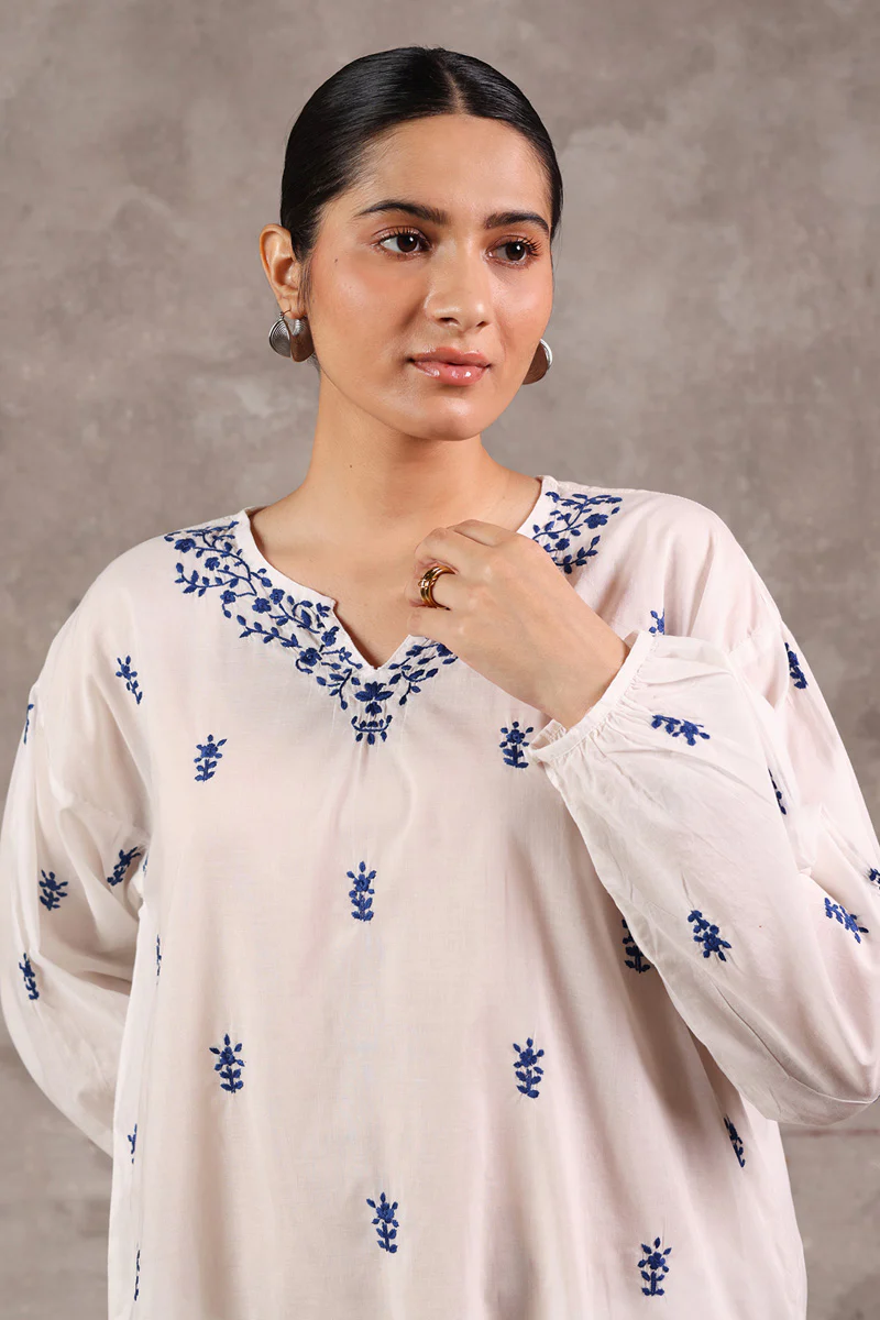 N K R Hand-Embroidered Shirt - Image 2