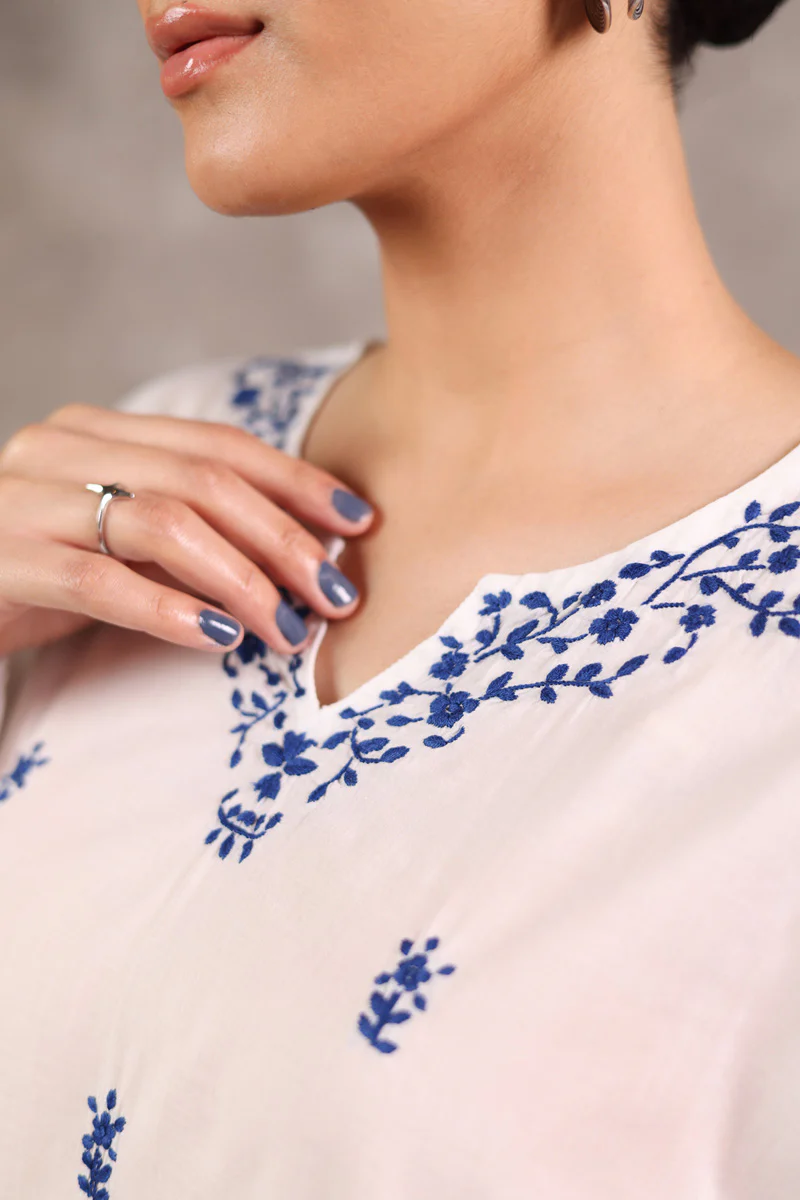 N K R Hand-Embroidered Shirt - Image 4