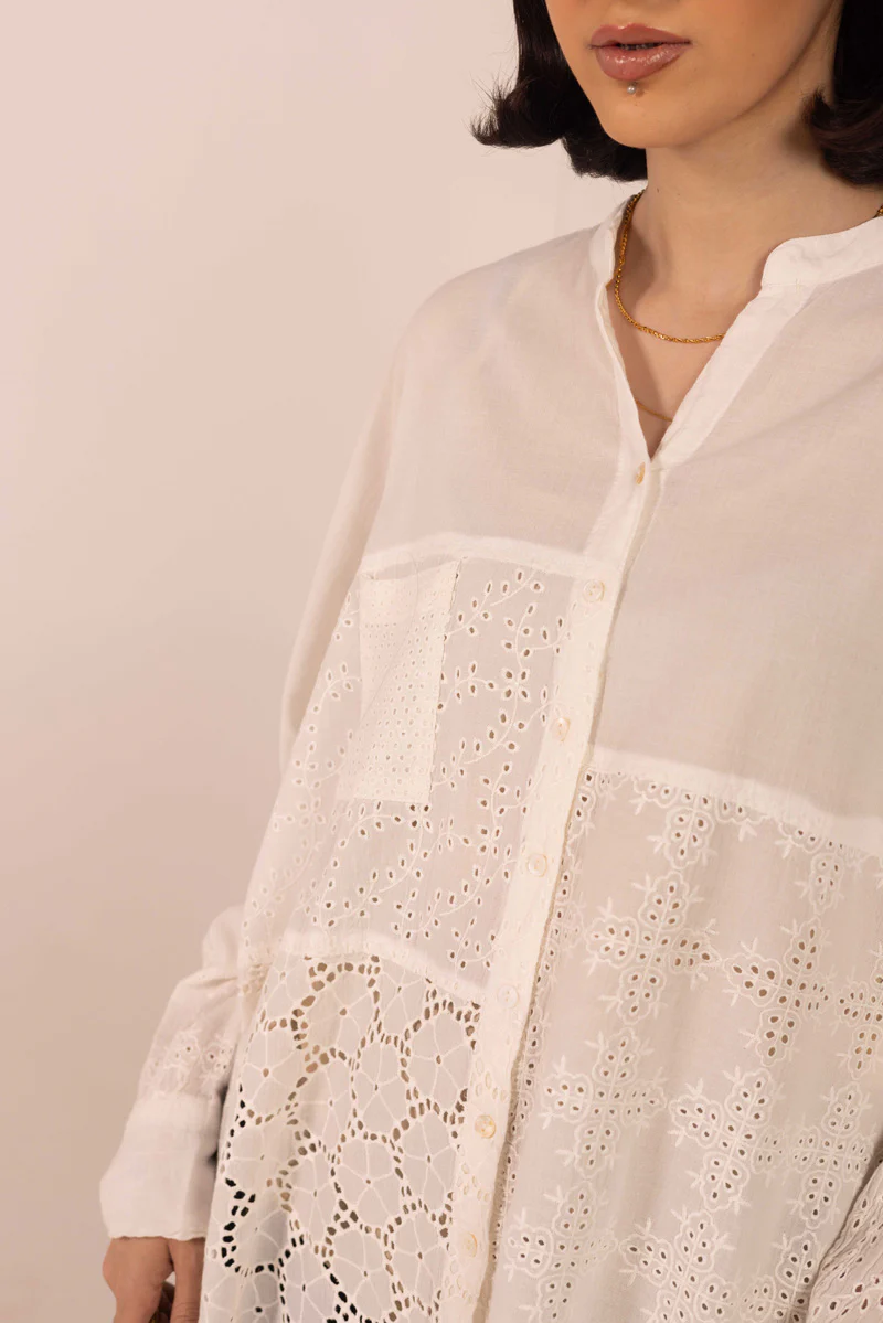 Spring Fling lacy Cutwork Top - Image 3