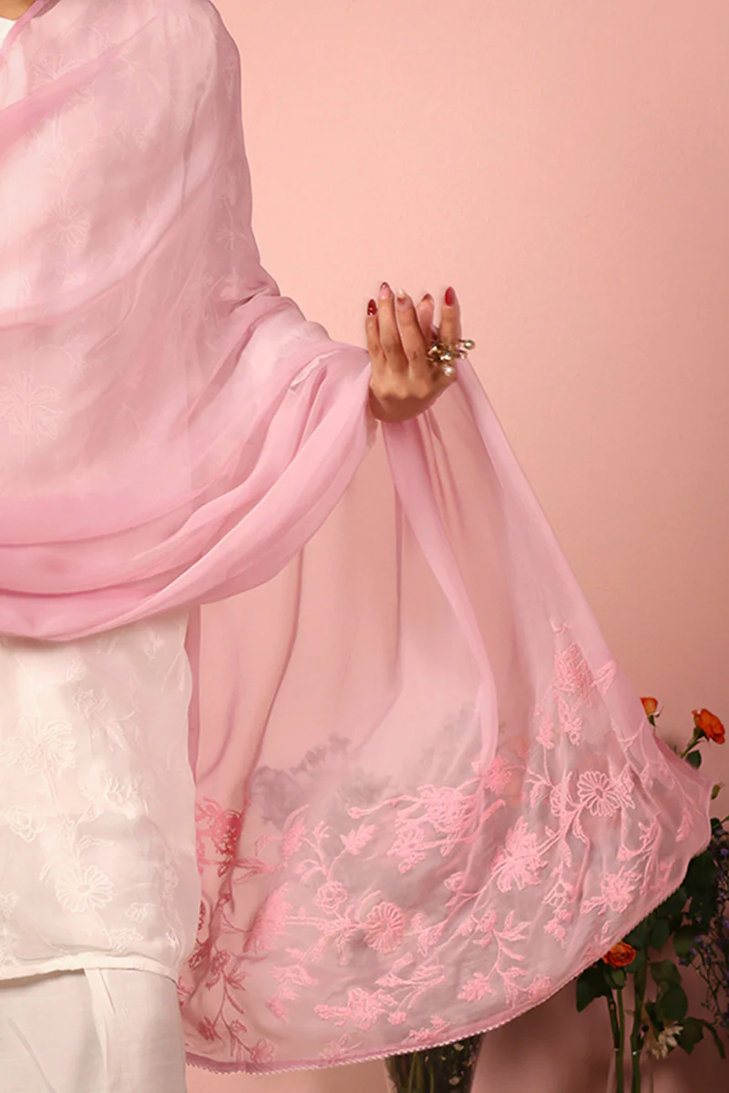 Efflorescence Resham Dupatta - Image 2