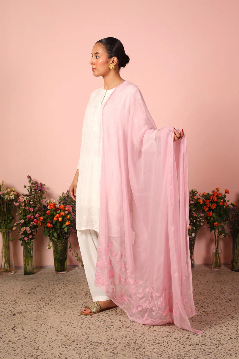 Efflorescence Resham Dupatta - Image 4