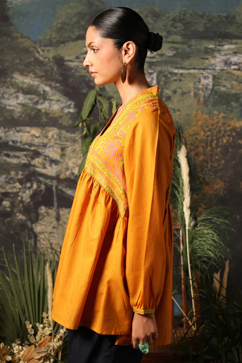 Color Waves Embroidered Top - Image 10