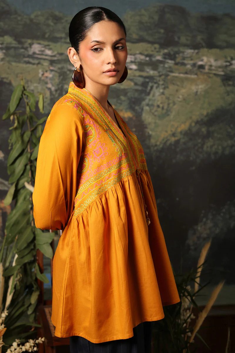 Color Waves Embroidered Top - Image 7