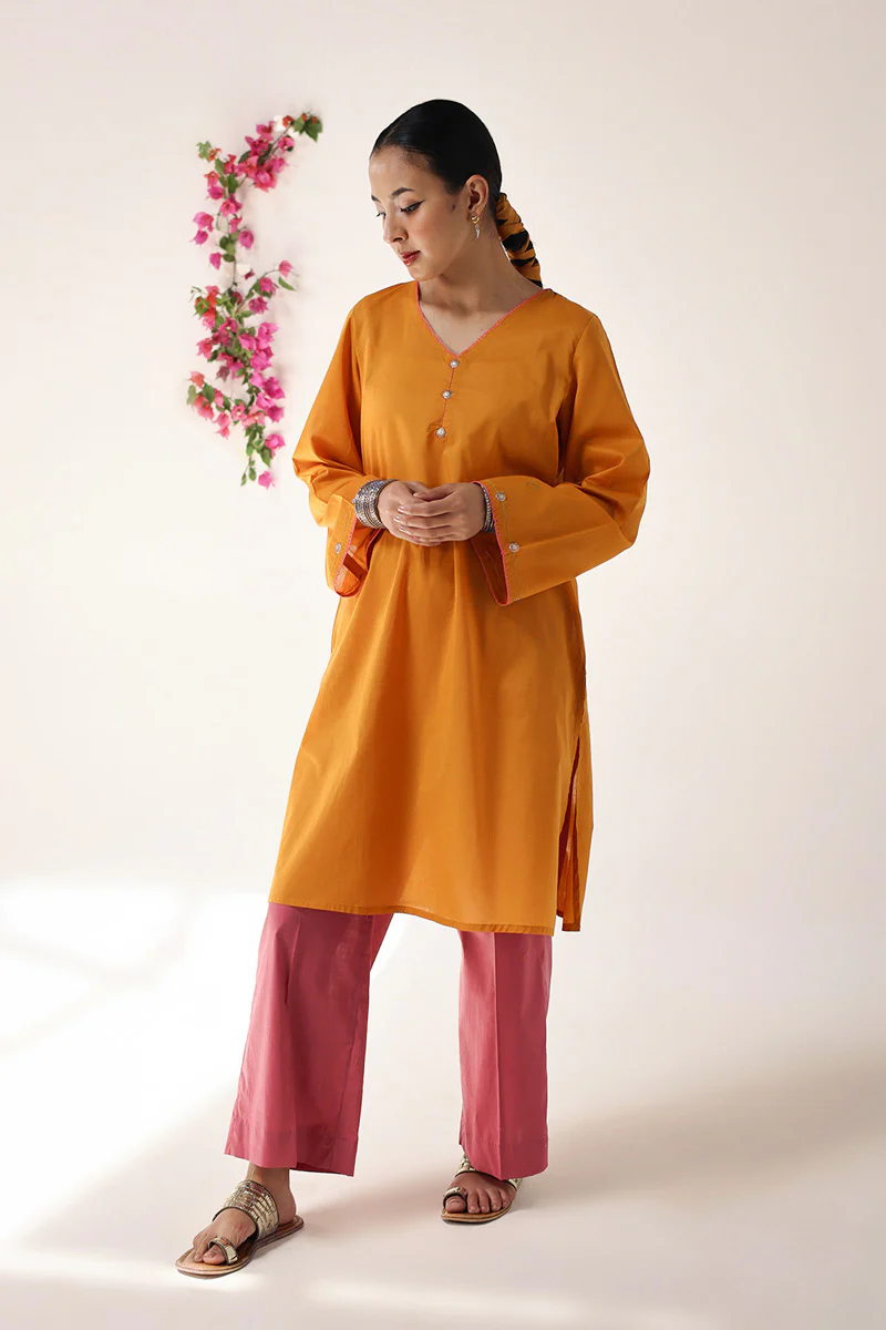 Gypsy Wonders Pure-Hued Kurta - Image 3