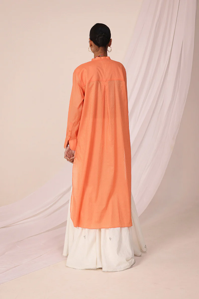Dotted Sea foam kurta - Image 5