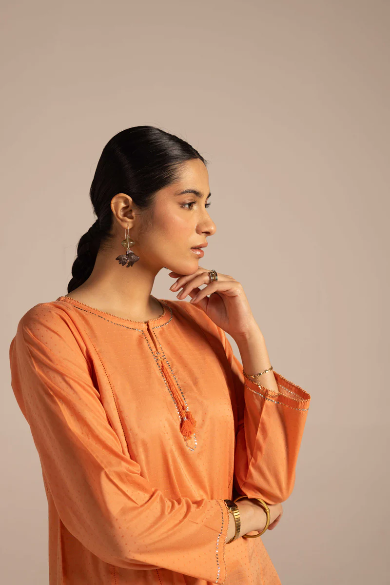 Sea foam Mukesh Gleam kurta - Image 8