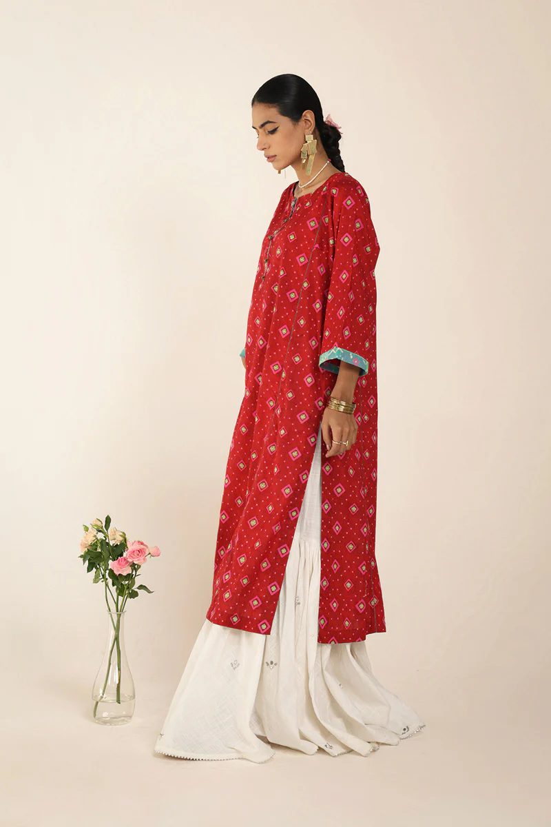 Rangeela Surkh Saaz Kurta - Image 2
