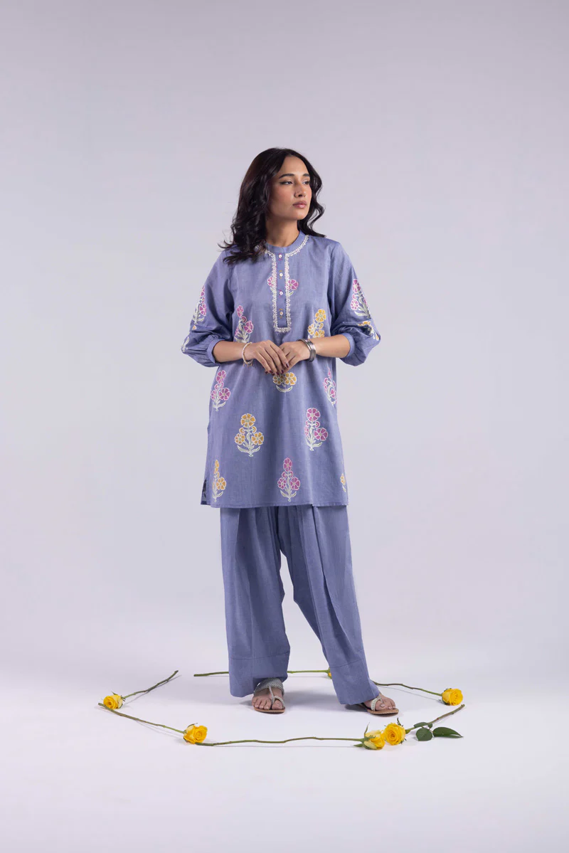 Mehak Blossom Block-Print Set - Image 7
